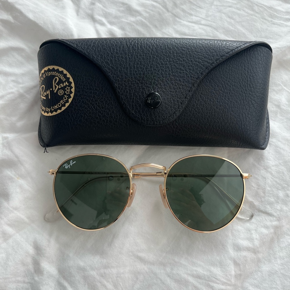 ray-ban round metal sunglasses